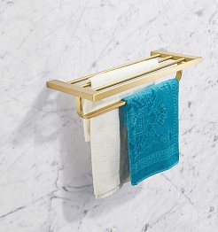 Milacio Полка для полотенец Ultra MCU.955.GD золото – фотография-3